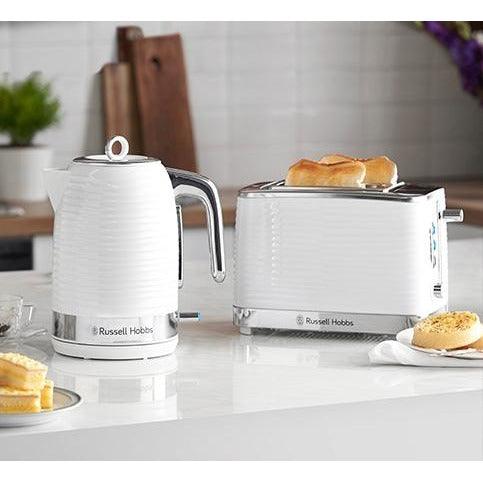Russell Hobbs Inspire 2 Slice Toaster - White | 24370 from DID Electrical - guaranteed Irish, guaranteed quality service. (6890839048380)