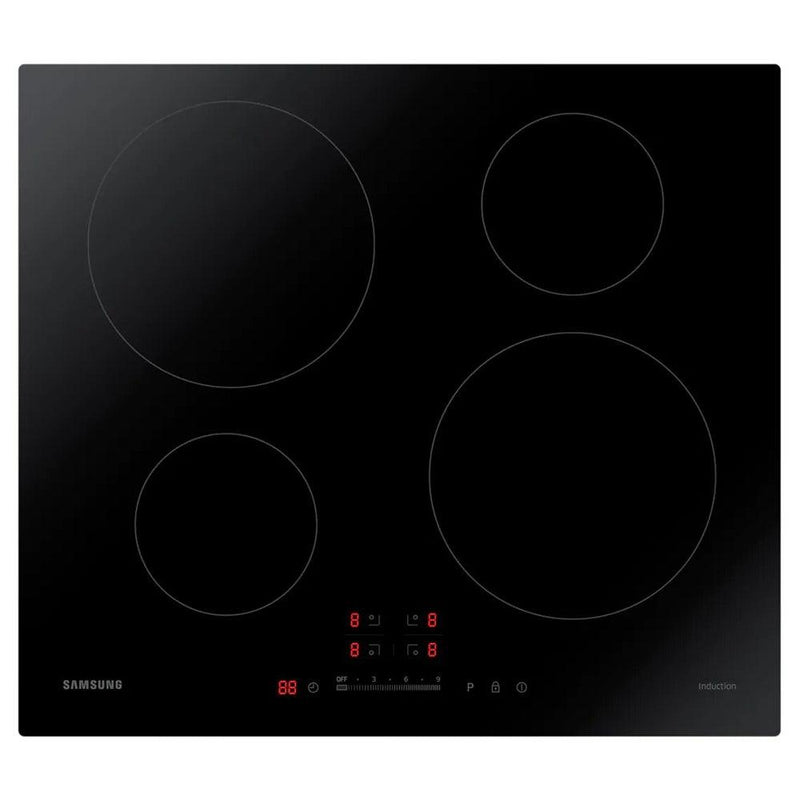 Samsung 60cm 4 Zone Built-In Induction Hob - Black | NZ64H37070K from DID Electrical - guaranteed Irish, guaranteed quality service. (6890820501692)