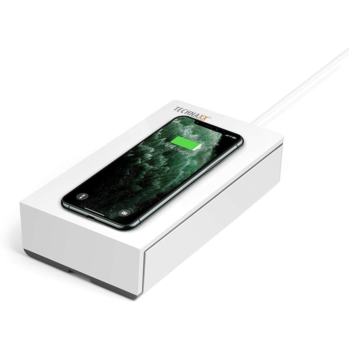 Technaxx UV Anti-Virus Disinfection Wireless Charging Box - White | TX-148 from DID Electrical - guaranteed Irish, guaranteed quality service. (6977469841596)