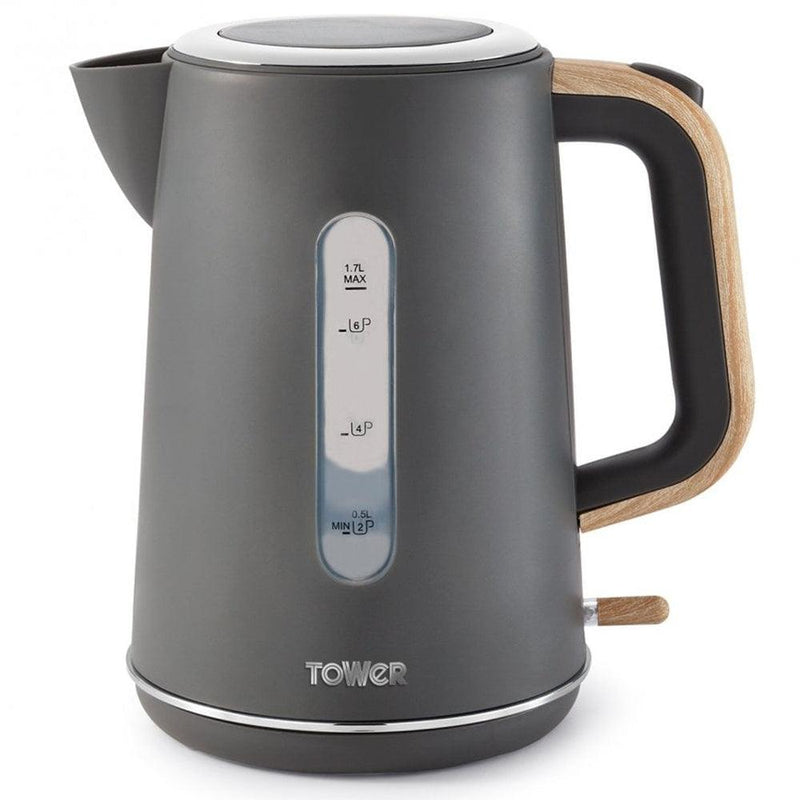 Tower 1.7L Scandi Rapid Boil Kettle - Grey | T10037G from DID Electrical - guaranteed Irish, guaranteed quality service. (6890839277756)