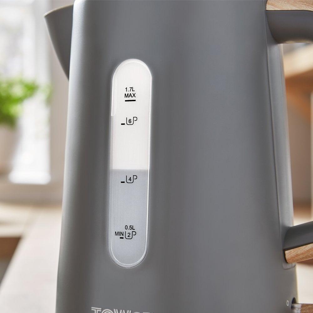 Tower 1.7L Scandi Rapid Boil Kettle - Grey | T10037G from DID Electrical - guaranteed Irish, guaranteed quality service. (6890839277756)