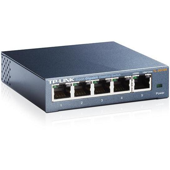 TP Link 1000Mbps 5 Port Desktop Switch - Black | TL-SG105 from DID Electrical - guaranteed Irish, guaranteed quality service. (6890851467452)