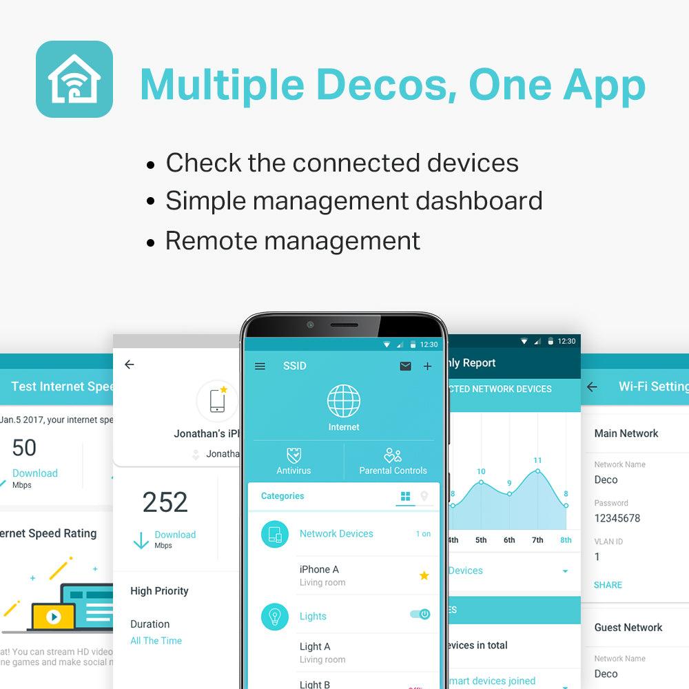 TP-Link Deco M4 AC1200 Whole Home Mesh Wi-Fi System | DECO M4 (2pack) (6977437630652)