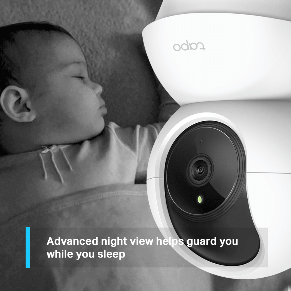 TP-Link Pan/Tilt Home Security Wi-Fi Camera - White | TAPO C200 (6890851762364)