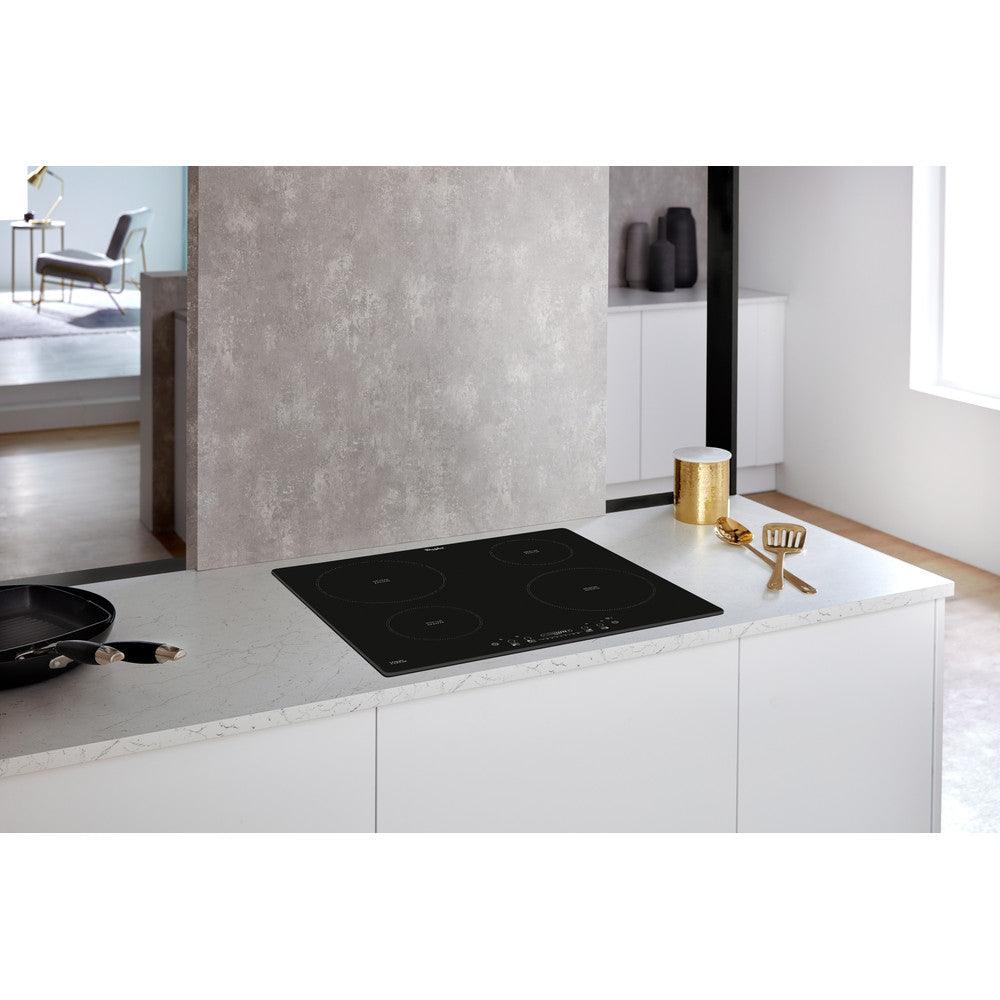 Whirlpool 60CM 4 Zone Built-In Induction Hob - Black | WSQ2160NE from DID Electrical - guaranteed Irish, guaranteed quality service. (6977508802748)