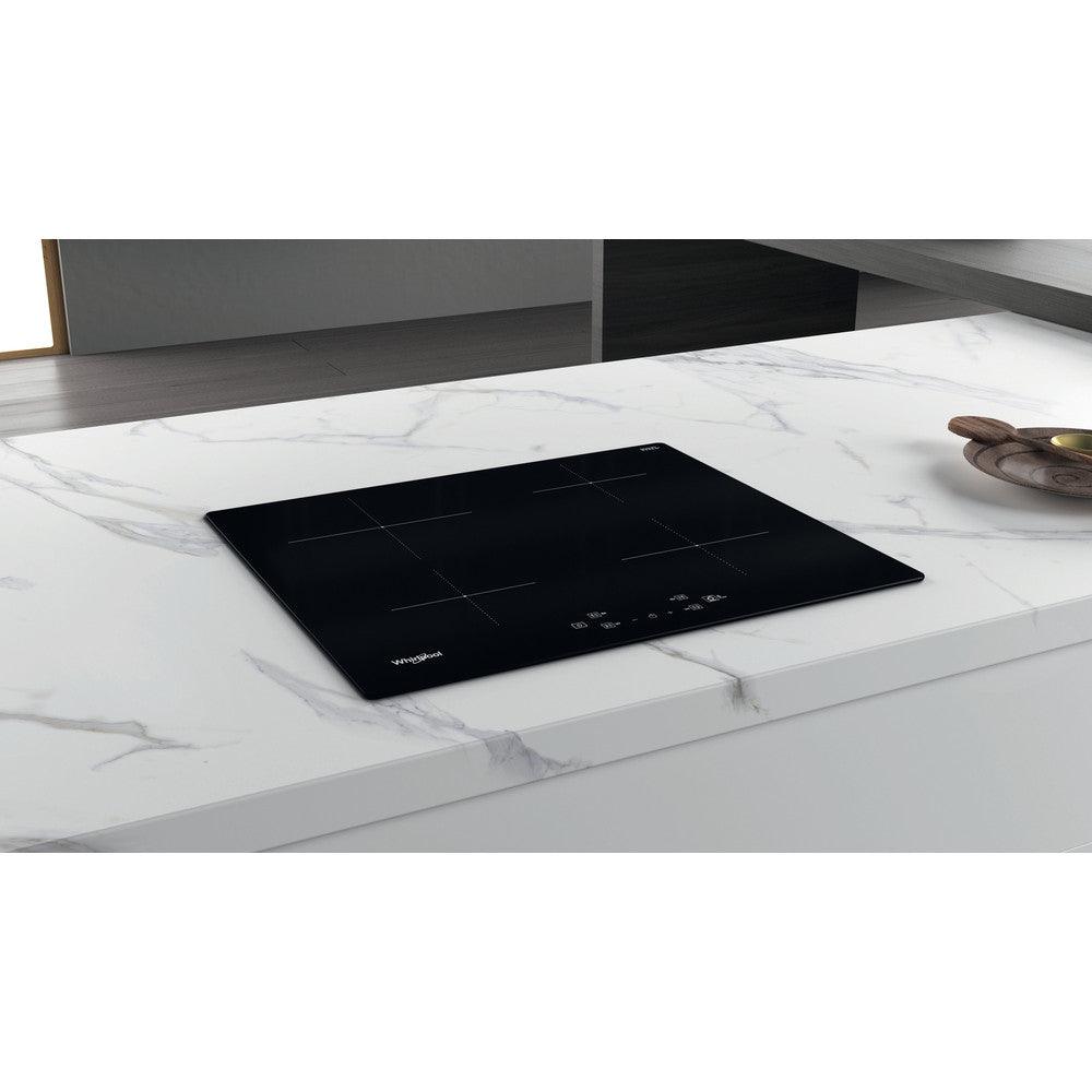 Whirlpool 60CM 4 Zone Built-In Induction Hob - Black | WSQ2160NE from DID Electrical - guaranteed Irish, guaranteed quality service. (6977508802748)