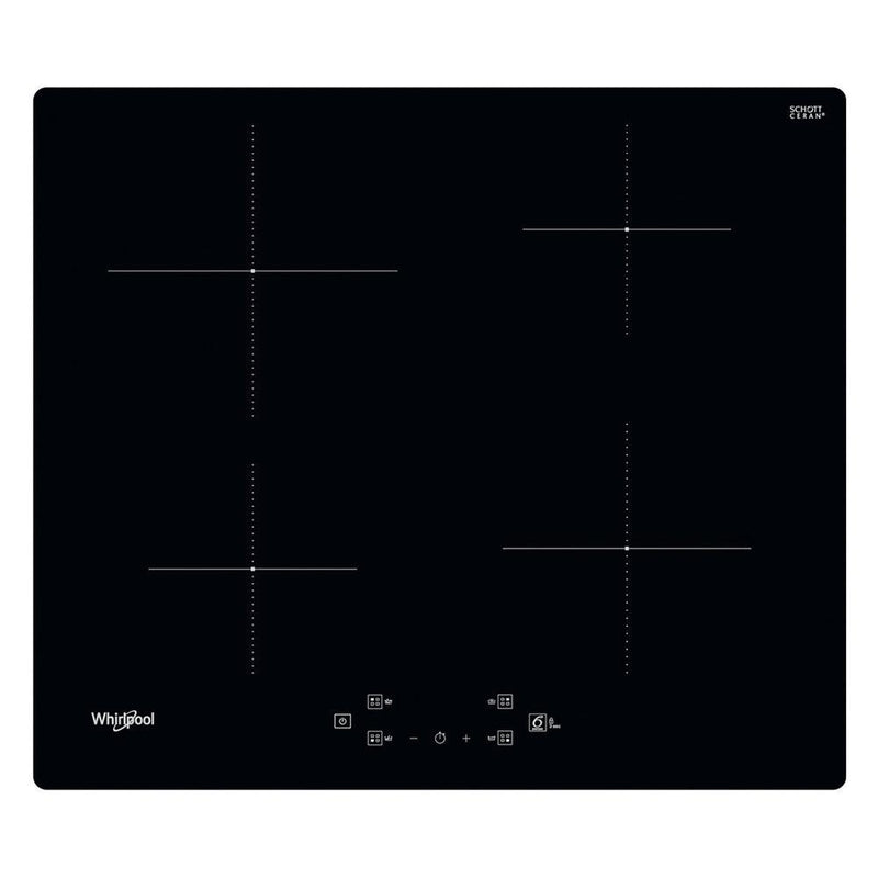 Whirlpool 60CM 4 Zone Built-In Induction Hob - Black | WSQ2160NE from DID Electrical - guaranteed Irish, guaranteed quality service. (6977508802748)