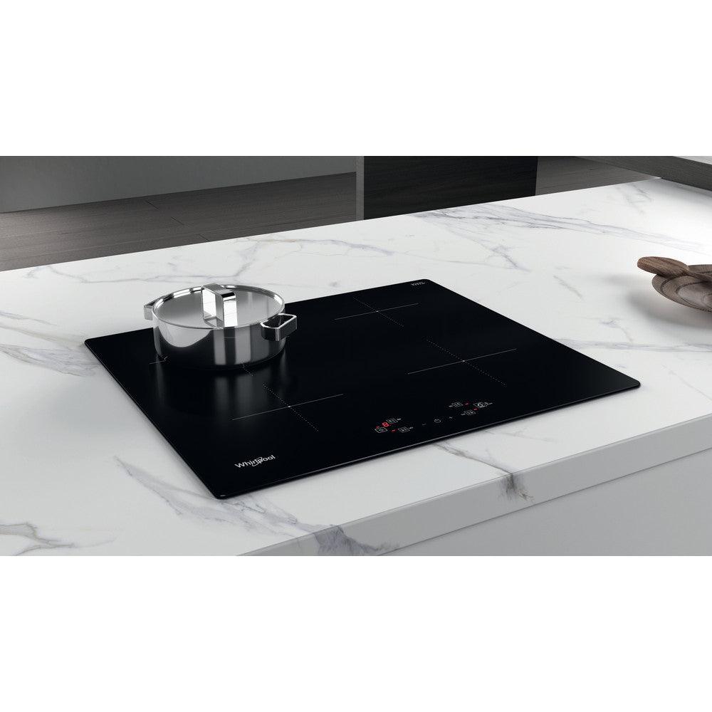 Whirlpool 60CM 4 Zone Built-In Induction Hob - Black | WSQ2160NE from DID Electrical - guaranteed Irish, guaranteed quality service. (6977508802748)