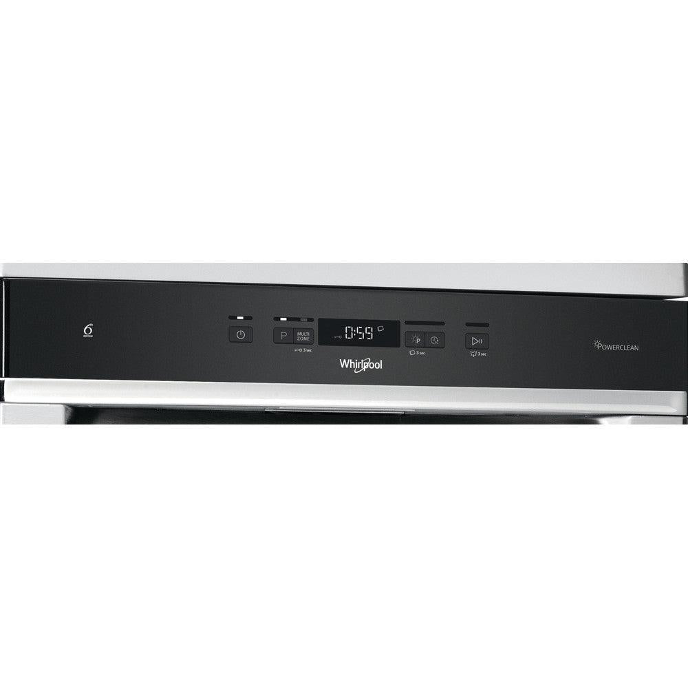 Whirlpool 60CM Freestanding Standard Dishwasher - Inox | WFC3C33PFXUK from DID Electrical - guaranteed Irish, guaranteed quality service. (6977559298236)