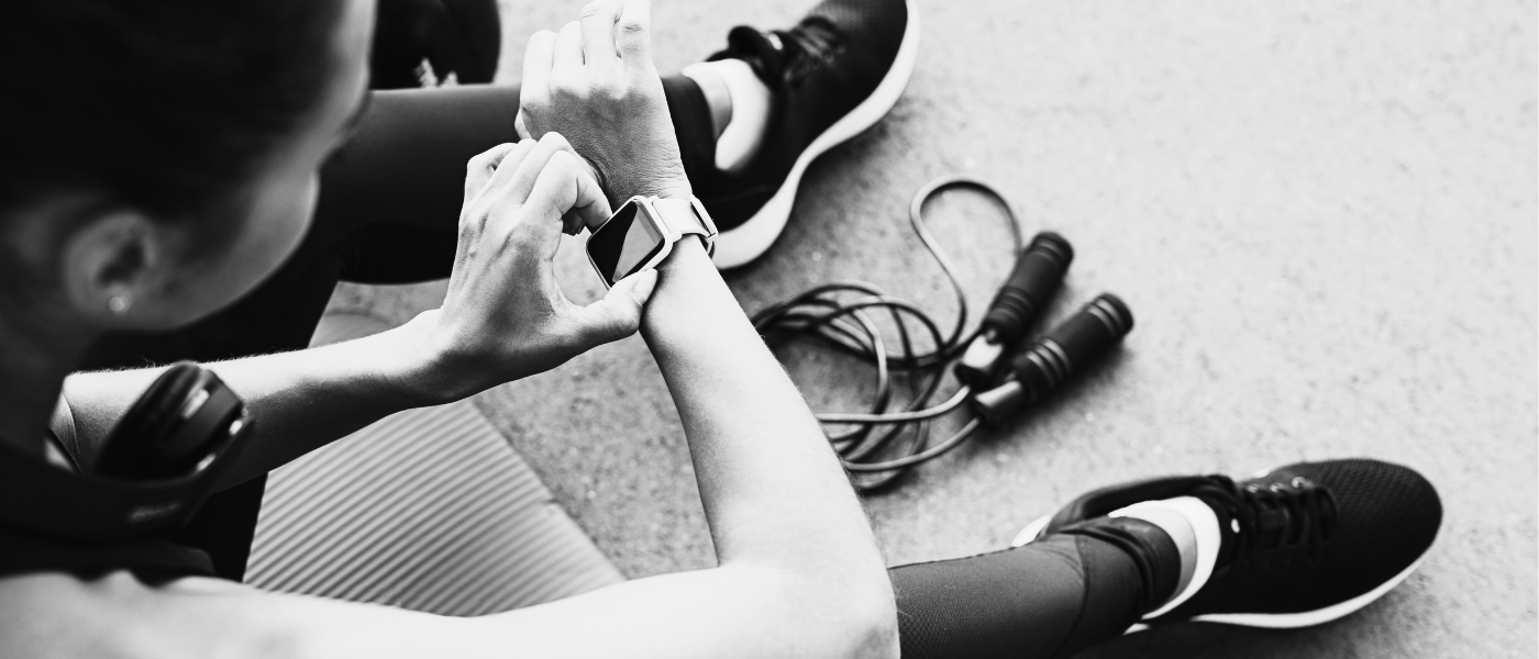 A lifestyle image showing someone