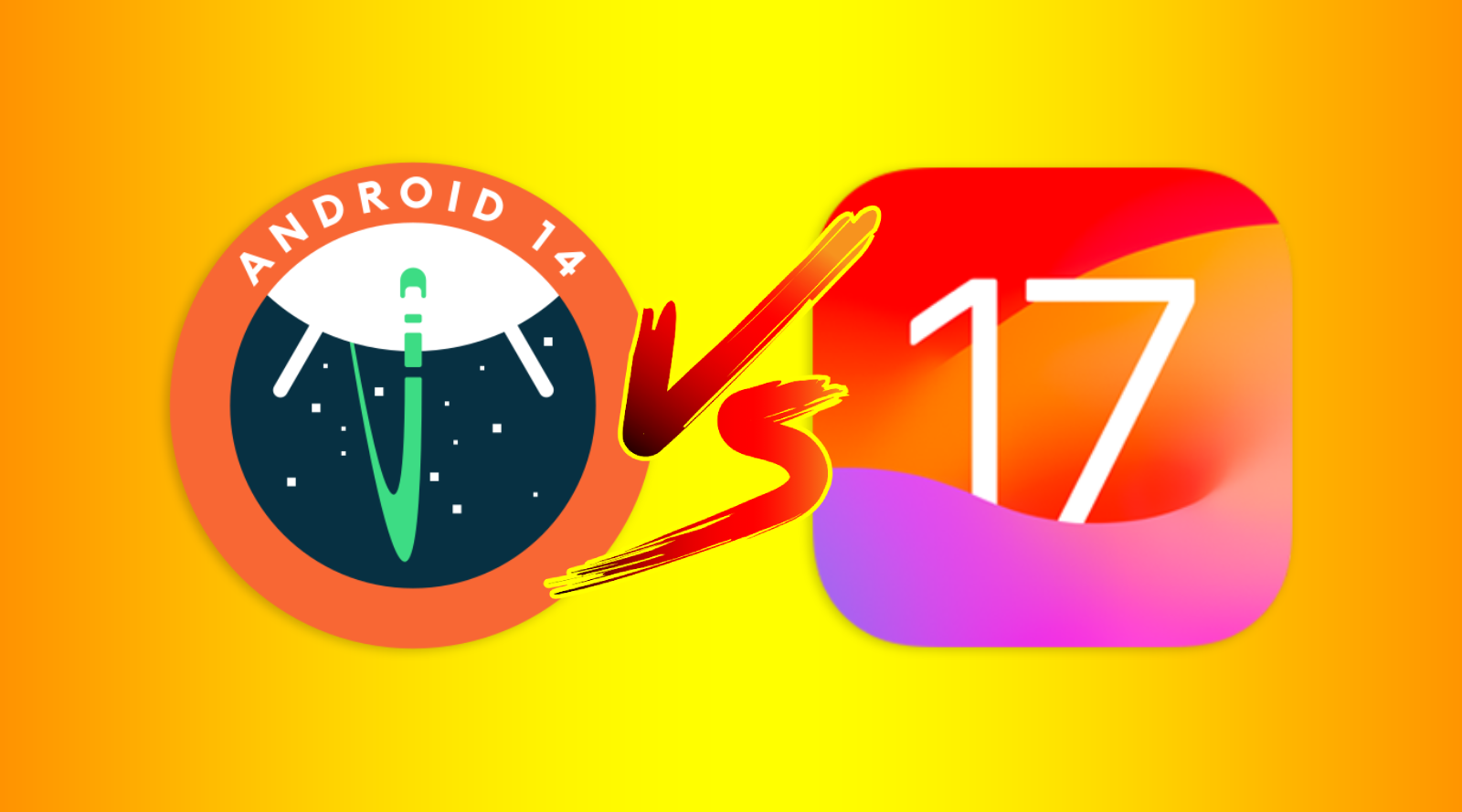 Apple ios17 vs Android 14