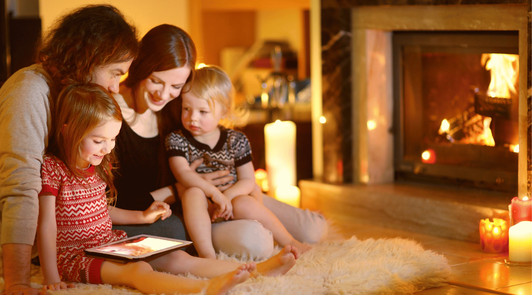 Family during winter