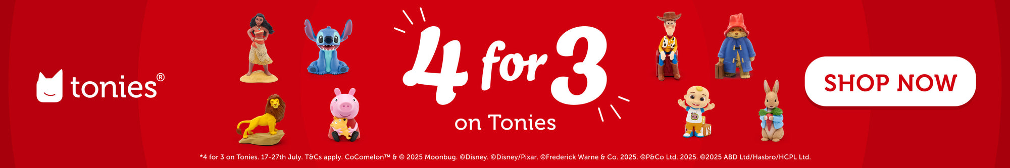 Tonies 4 for 3