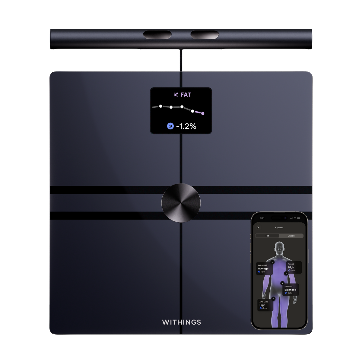 Withings BodyFit Smart Scale - Black | WBS16-BLACK-ALL-INT