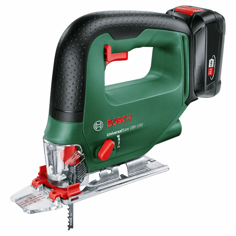 Bosch 18V-100 Universal Cordless Jigsaw - Green & Black | 0.603.011.170 from Bosch - DID Electrical