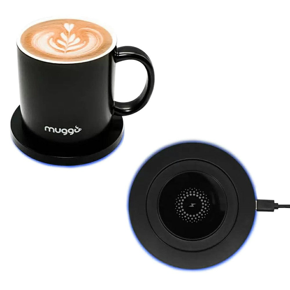 Muggo Volt 355ml 2-in-1 Smart Coaster Cup - Black | 745 from Muggo - DID Electrical