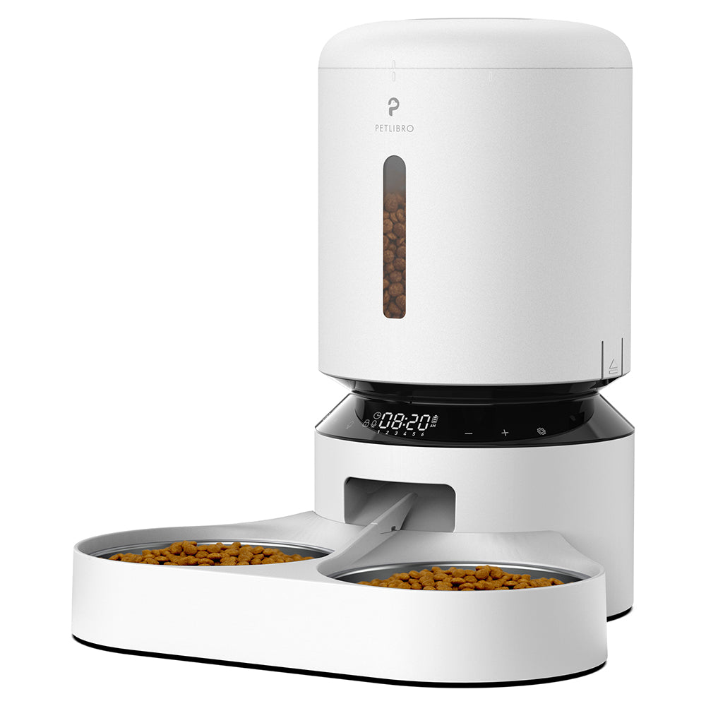 Petlibro Granary 5L Dual Food Tray Automatic Feeder - White | PL-AF006-93W from Petlibro - DID Electrical