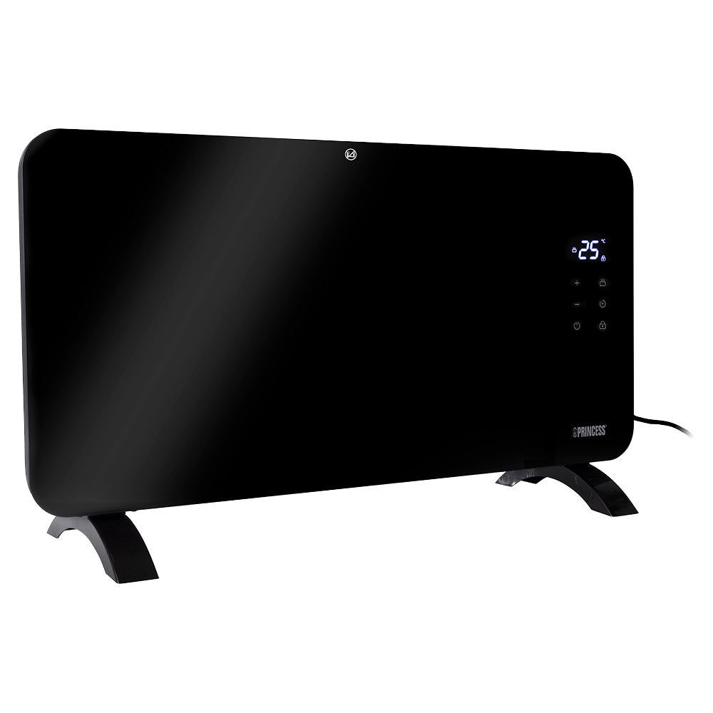 Princess Smart Glass Panel Heater with Voice Control - Black | 01.348150.02.001 from Princess - DID Electrical