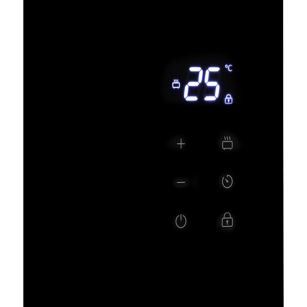 Princess Smart Glass Panel Heater with Voice Control - Black | 01.348150.02.001 from Princess - DID Electrical