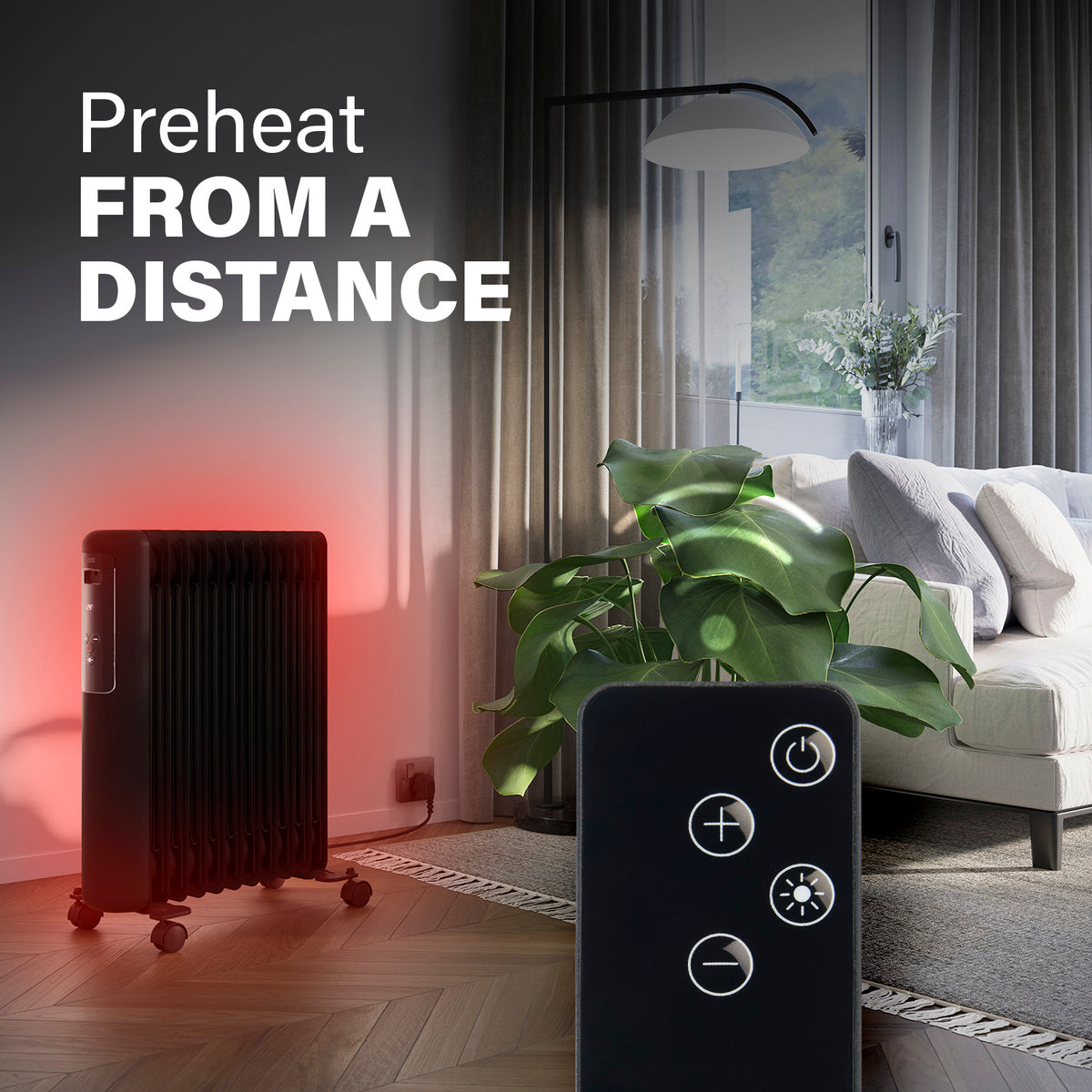 Princess 2000W Smart Oil Filled Radiator - Black | 01.348630.02.001 from Princess - DID Electrical