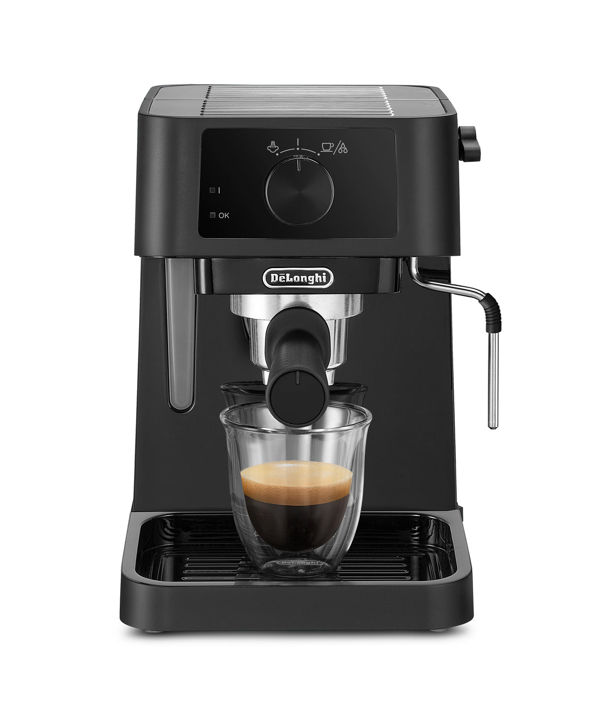 DeLonghi Stilosa Barista Espresso Machine & Cappuccino Maker - Black | EC230.BK