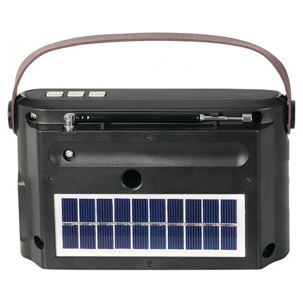 Trevi RA 7F25 BT Solar-Powered Multi-Band Portable Radio - Black | 026671 from Trevi - DID Electrical