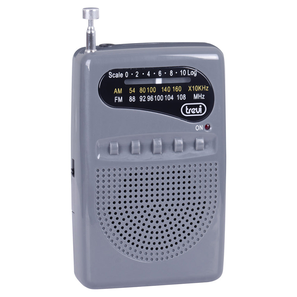 Trevi RA 710 B AM/FM Portable Radio - Grey | 027869 from Trevi - DID Electrical