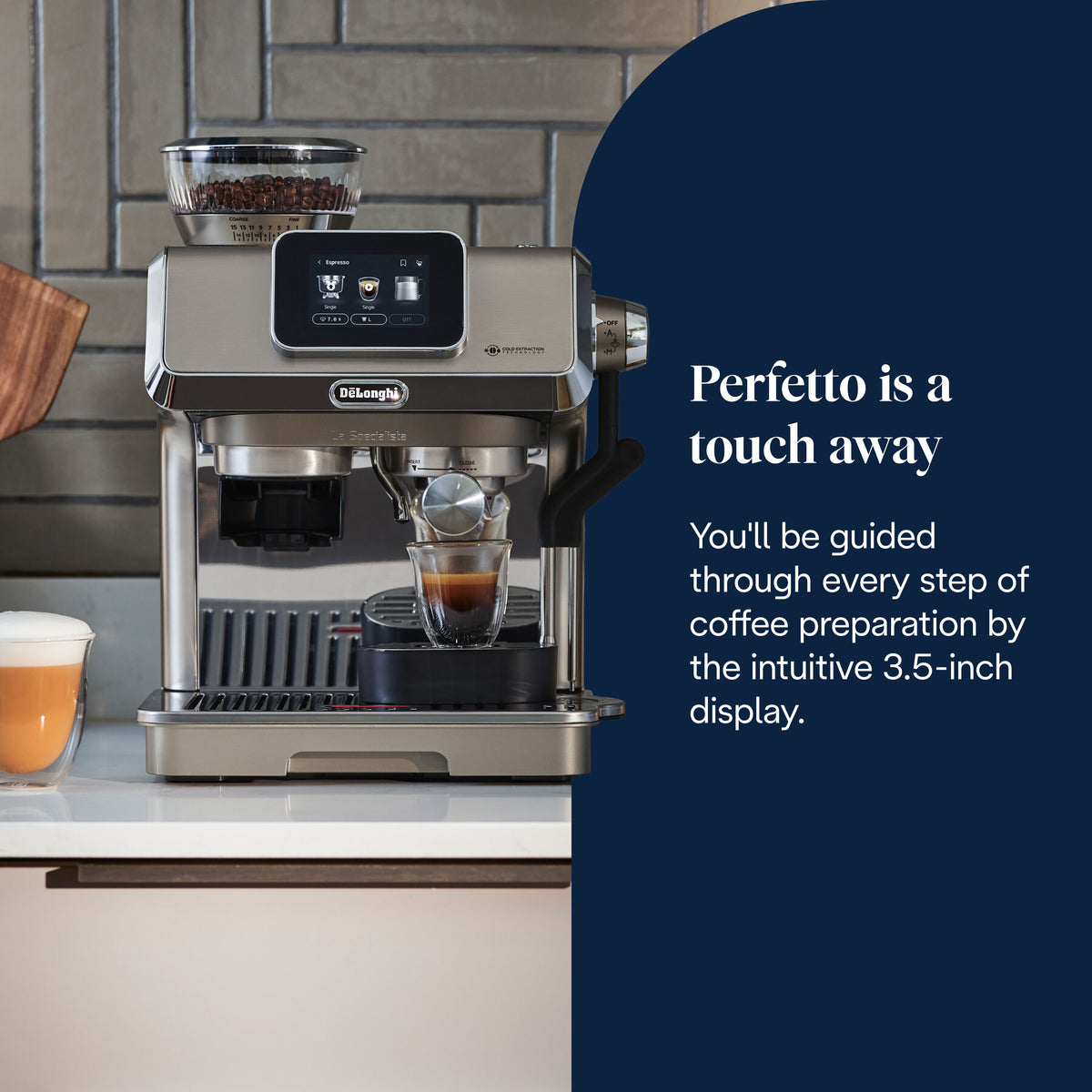 Delonghi La Specialista Touch Bean to Cup Espresso Coffee Machine - Metal | EC9455.M