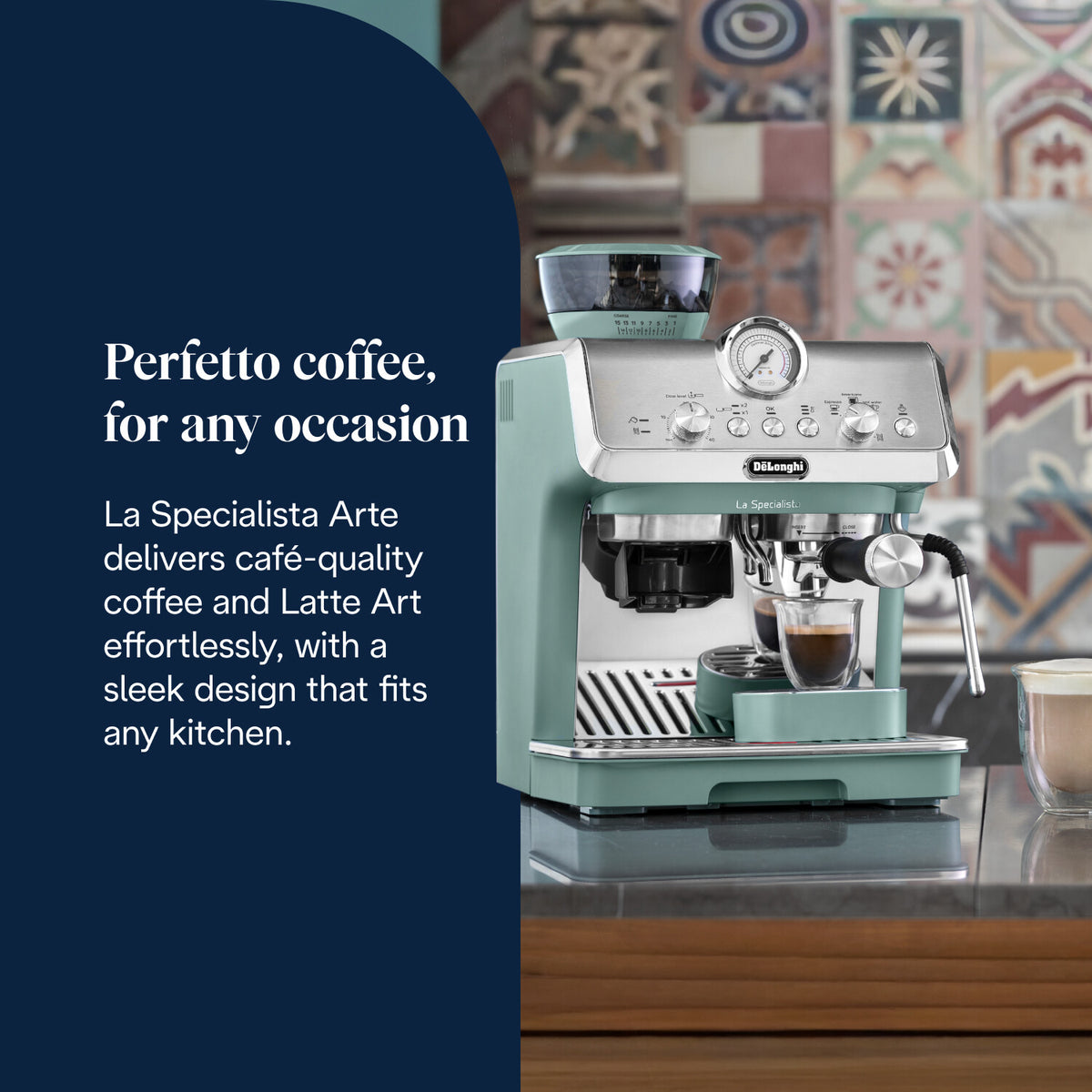 DeLonghi La Specialista Arte Bean to Cup Coffee Machine - Green | EC9155.GR