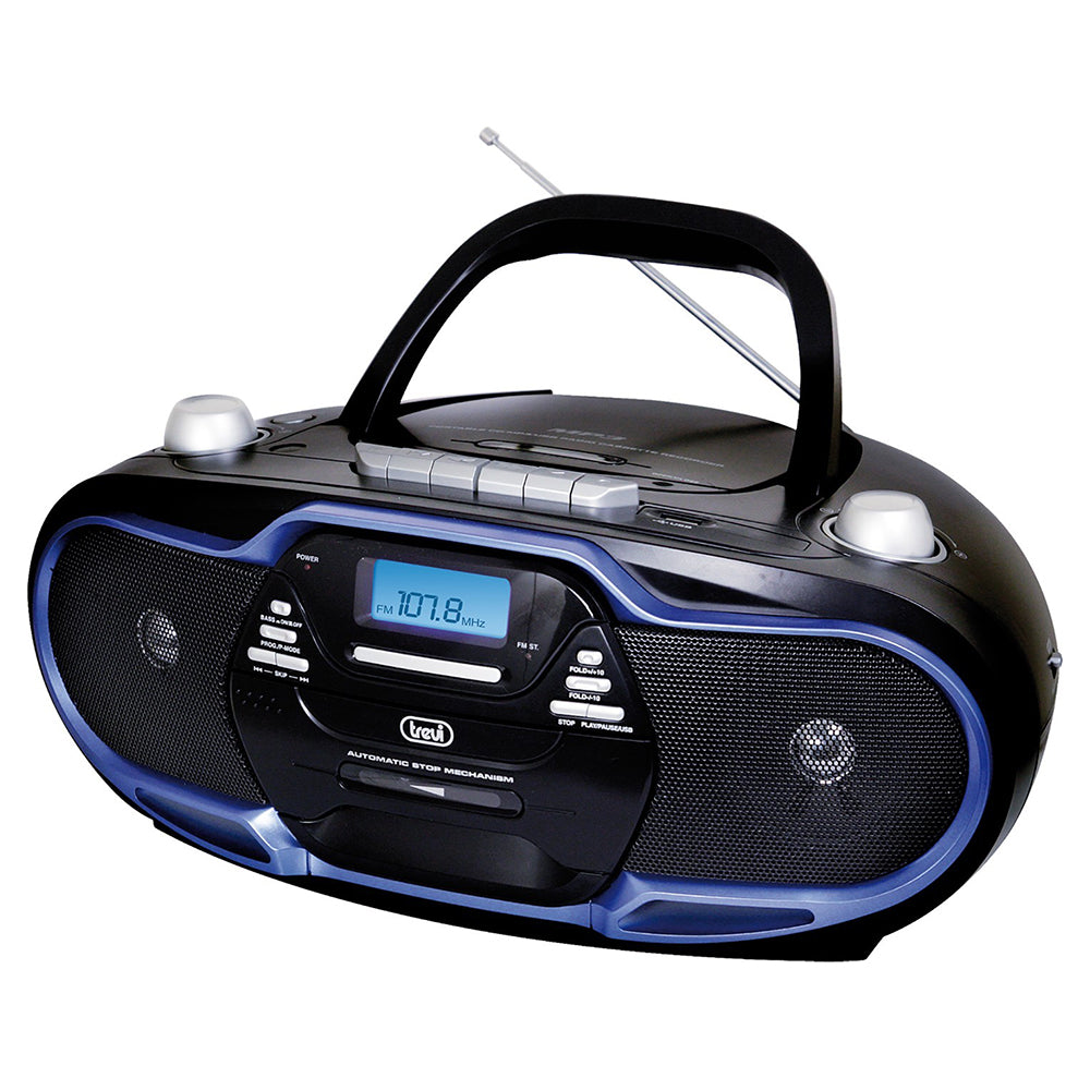 Trevi CMP 574 Portable Stereo CD Player - Blue | 031088 from Trevi - DID Electrical