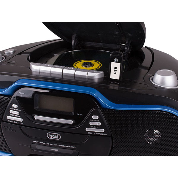 Trevi CMP 574 Portable Stereo CD Player - Blue | 031088 from Trevi - DID Electrical