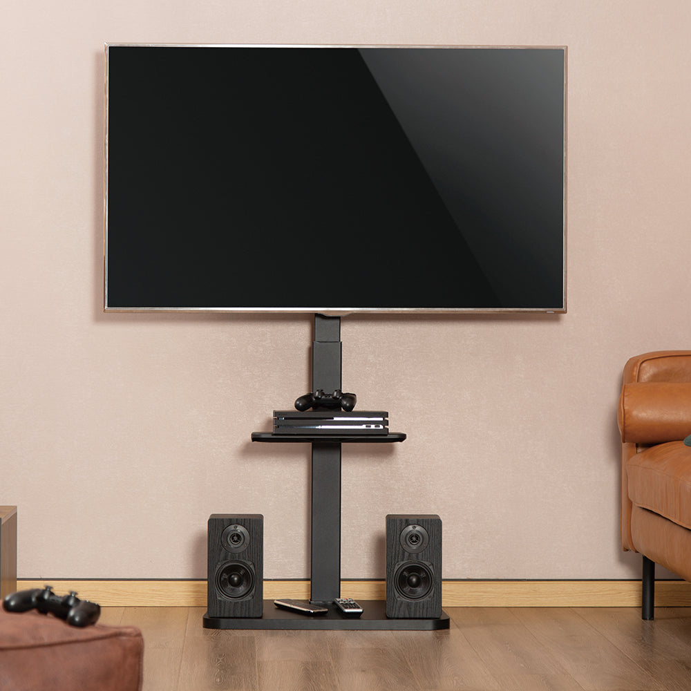 TV Stand Floor with Single Shelf for 37