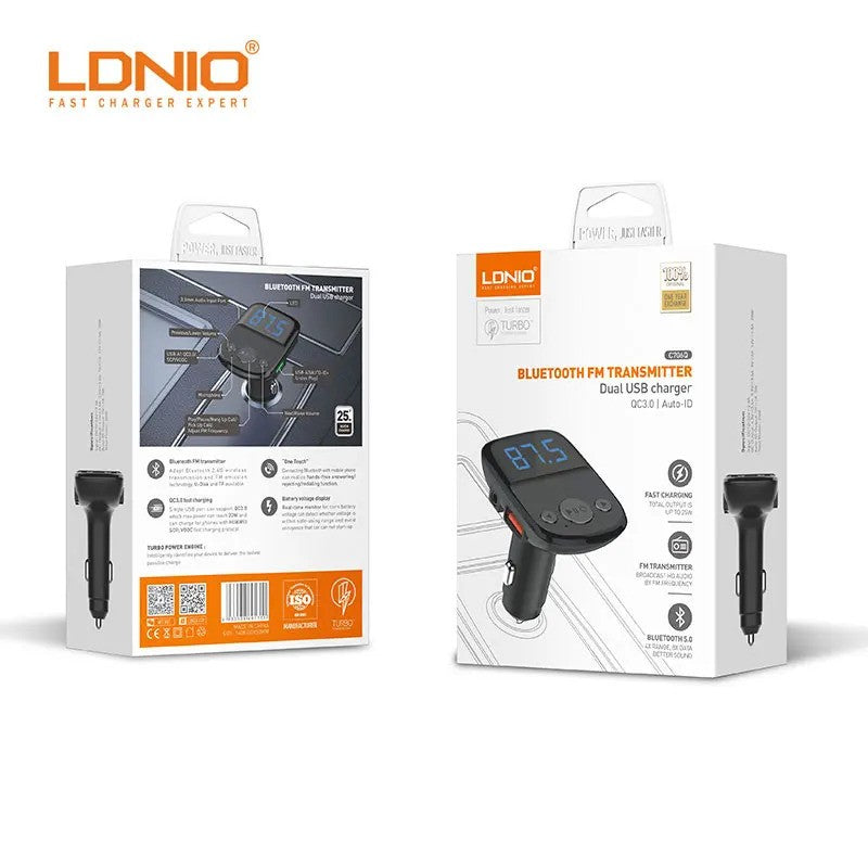 Ldnio 25W 5.0 Bluetooth transmitter - Black | 034083 from Ldnio - DID Electrical