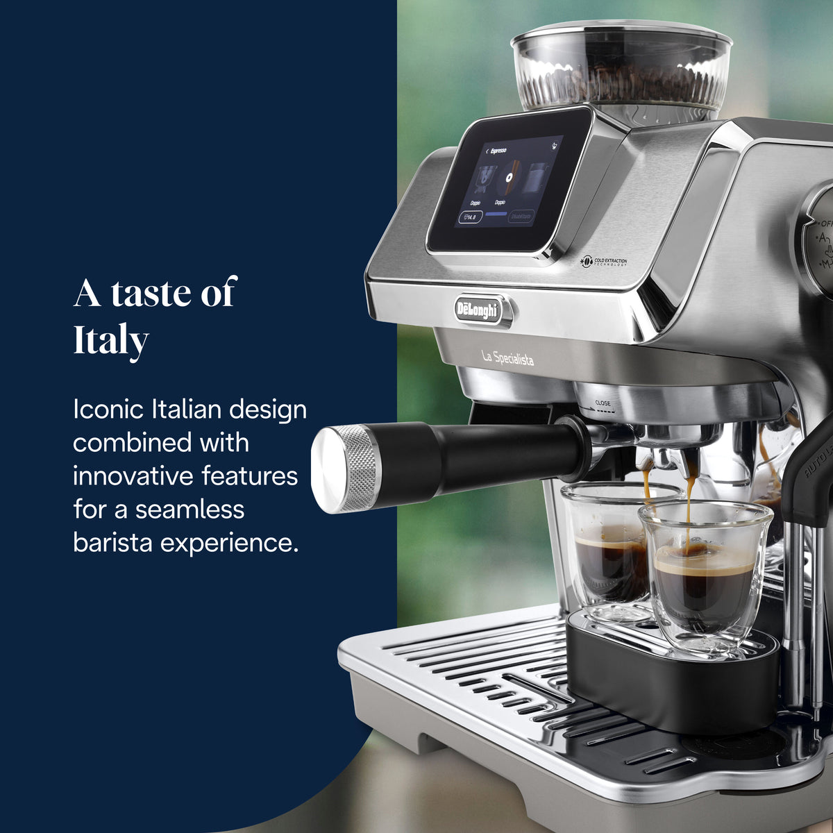 Delonghi La Specialista Touch Bean to Cup Espresso Coffee Machine - Metal | EC9455.M