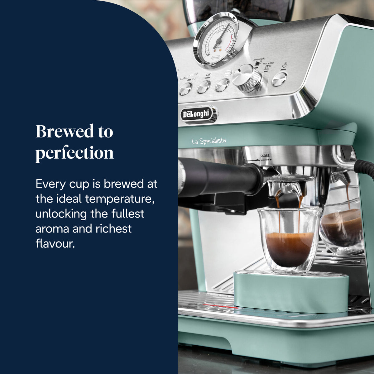 DeLonghi La Specialista Arte Bean to Cup Coffee Machine - Green | EC9155.GR