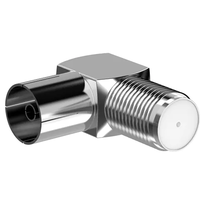 Sinox Female Angled F-Coax Connector - Stainless Steel | 052566 from Sinox - DID Electrical