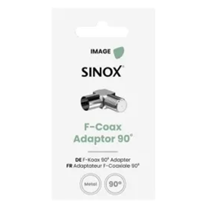Sinox Female Angled F-Coax Connector - Stainless Steel | 052566 from Sinox - DID Electrical