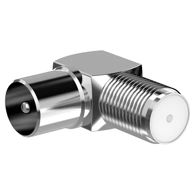Sinox Male Angled F-Coax Connector - Stainless Steel | 052573 from Sinox - DID Electrical