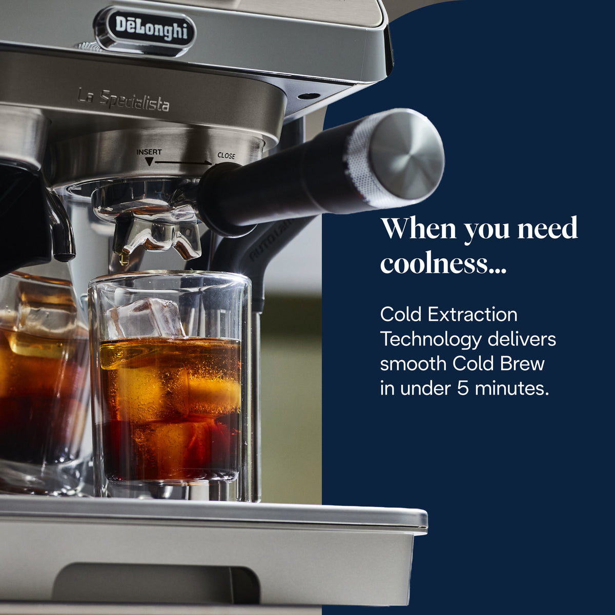 Delonghi La Specialista Touch Bean to Cup Espresso Coffee Machine - Metal | EC9455.M
