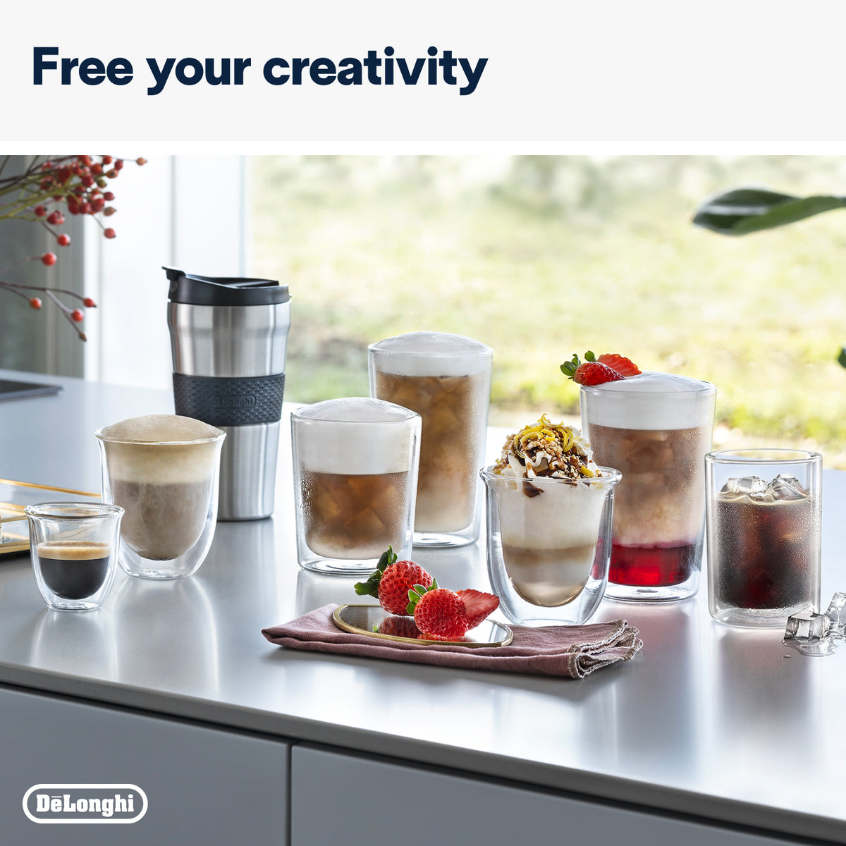 DeLonghi Eletta Explore Bean to Cup Coffee Machine with Cold Brew Technology - Titanium | ECAM450.86.T