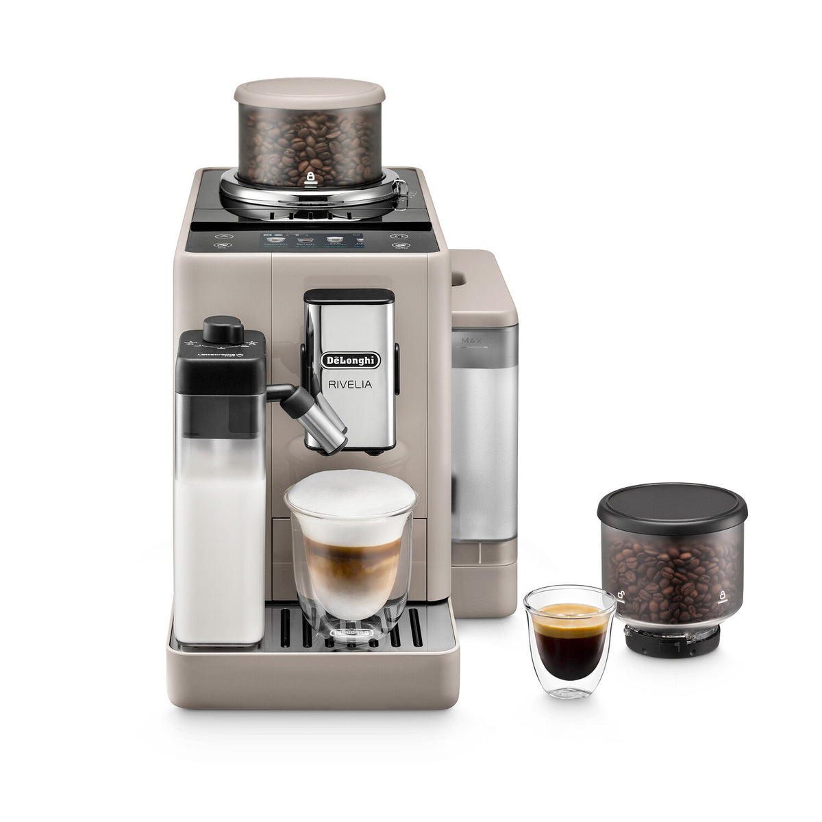 DeLonghi Rivelia 1.4L Automatic Coffee Machine - Sand Beige | EXAM440.55.BG