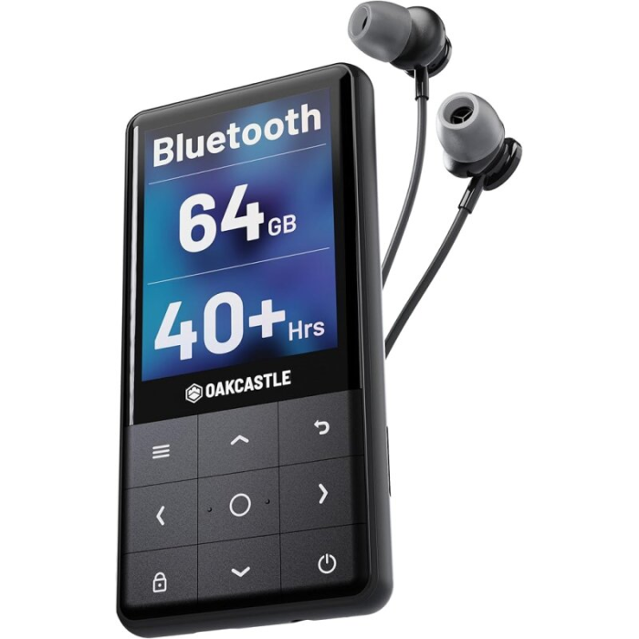 Oakcastle MP300 Pocket Bluetooth MP3 Player - Black | 1000003058