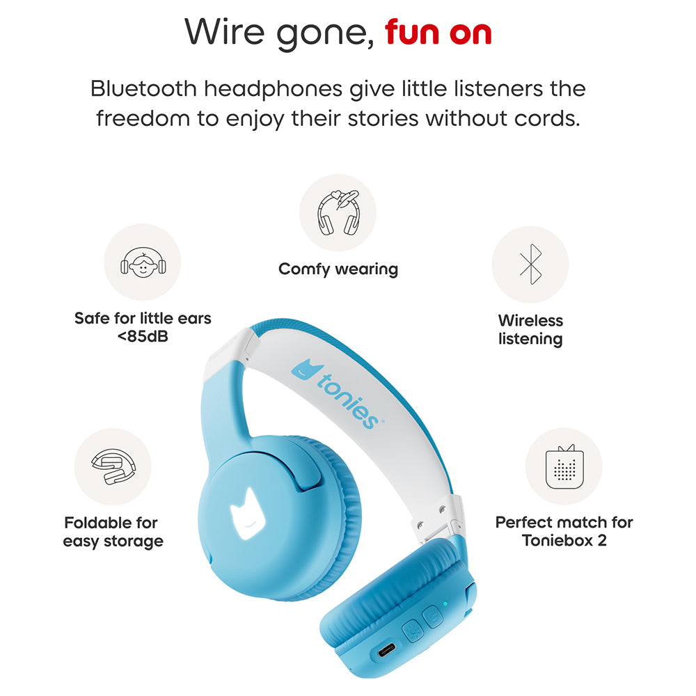 Tonies On-Ear Wireless Bluetooth Headphone for Kids - Sky Blue | 10003280 from Tonies - DID Electrical