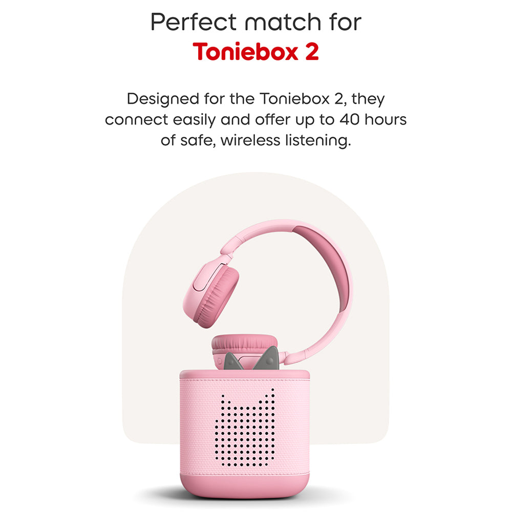 Tonies On-Ear Wireless Bluetooth Headphone for Kids - Cloud Pink | 10003282 from Tonies - DID Electrical