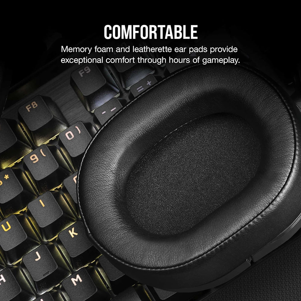 Corsair HS55 Over-Ear Wired Gaming Headset - Carbon | 106-CA-9011260-EU from Corsair - DID Electrical