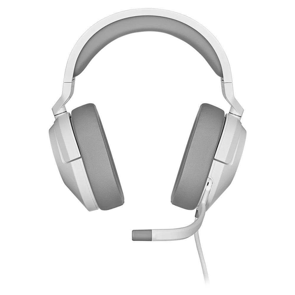 Corsair HS55 Over-Ear Wired Gaming Headset - White | 106-CA-9011261-EU from Corsair - DID Electrical
