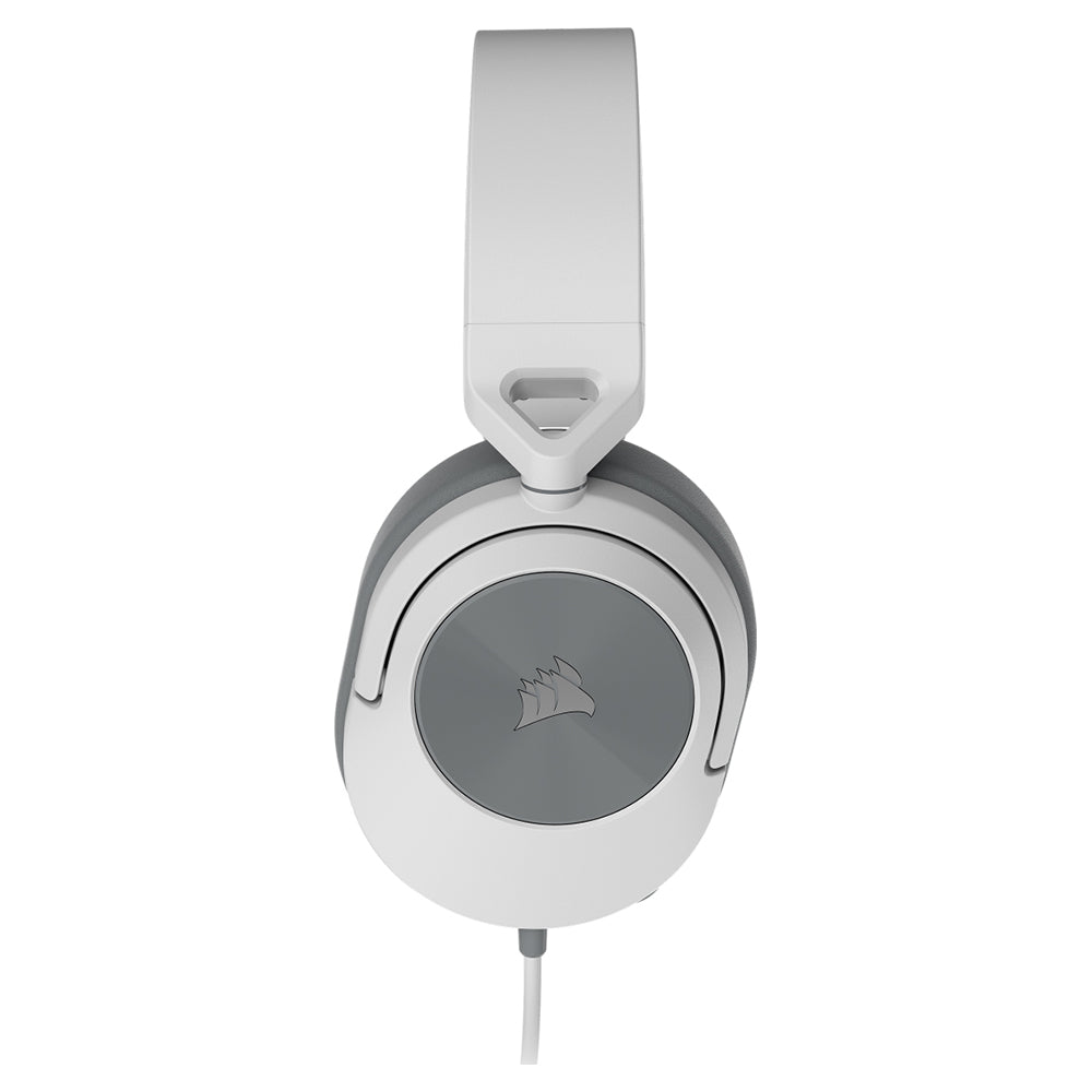 Corsair HS55 Over-Ear Wired Gaming Headset - White | 106-CA-9011261-EU from Corsair - DID Electrical