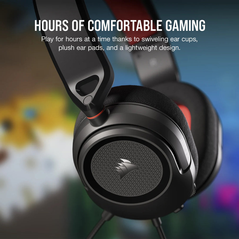 Corsair HS35 V2 Multiplatform Over-Ear Wired Gaming Headset - White from Corsair - DID Electrical