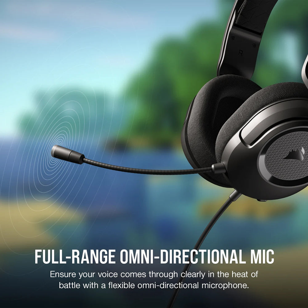 Corsair HS35 V2 Multiplatform Over-Ear Wired Gaming Headset - White from Corsair - DID Electrical