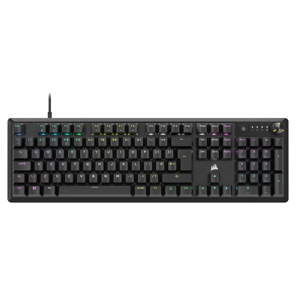 Corsair K70 CORE RGB Mechanical Gaming Keyboard - Black | 106-CH-910971E-UK from Corsair - DID Electrical